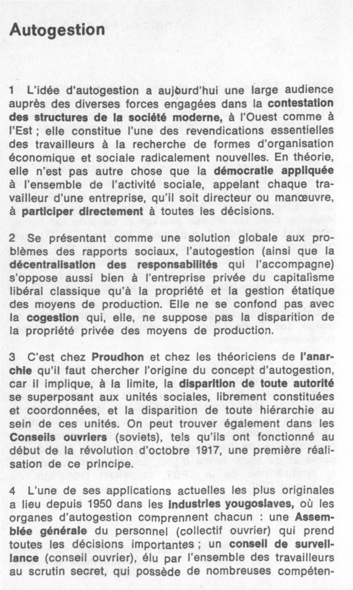Prévisualisation du document L'Autogestion