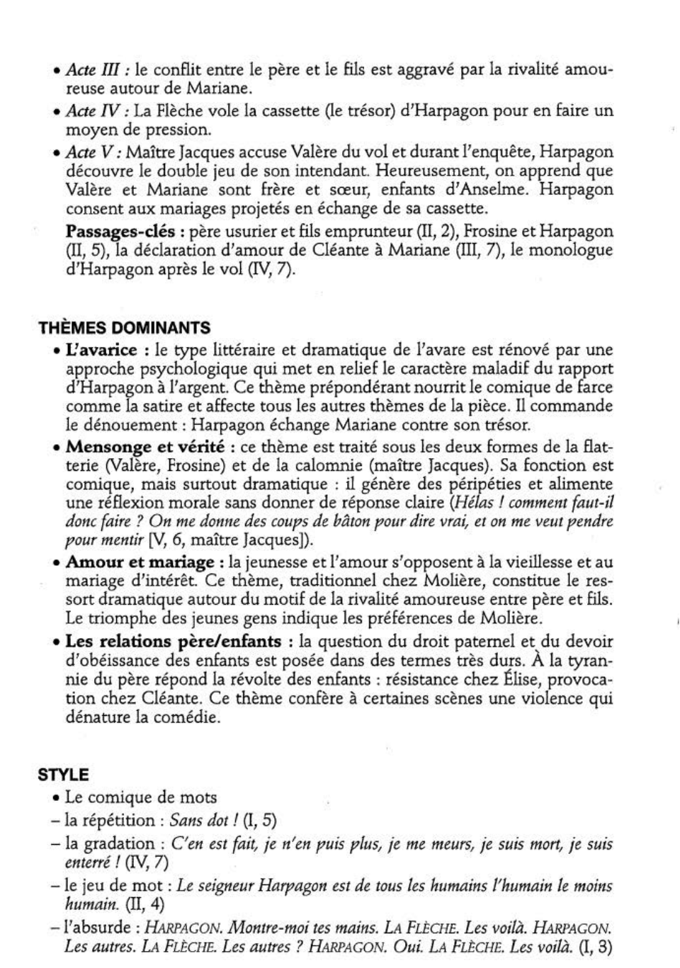 Prévisualisation du document L’Avare de Molière (résumé de l'oeuvre & analyse détaillée)
