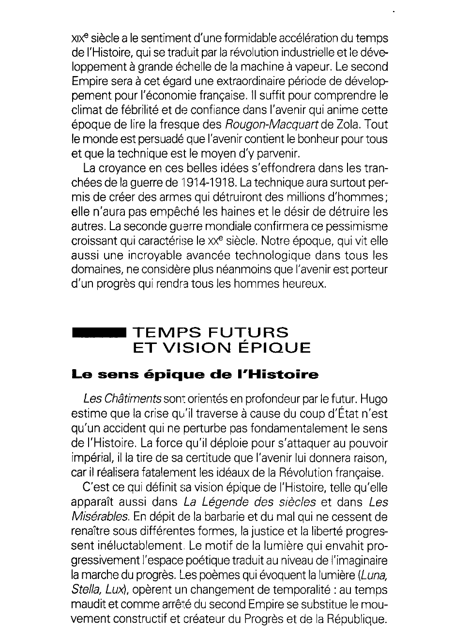 Prévisualisation du document L'avenir et le progrès DANS Les ''Châtiments'' de Victor Hugo