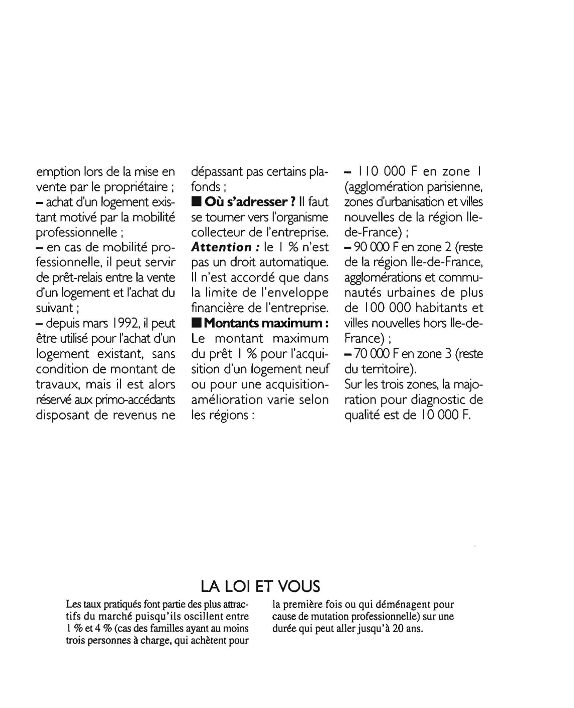 Prévisualisation du document Le 1 % logement : comment l'utiliser ?