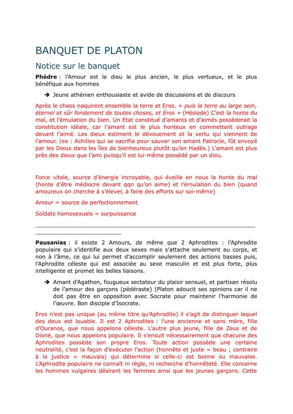 Prévisualisation du document le banquet de platon synthèse