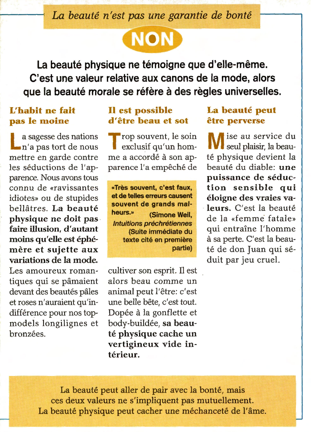 Prévisualisation du document Le beau est-il toujours bon ?