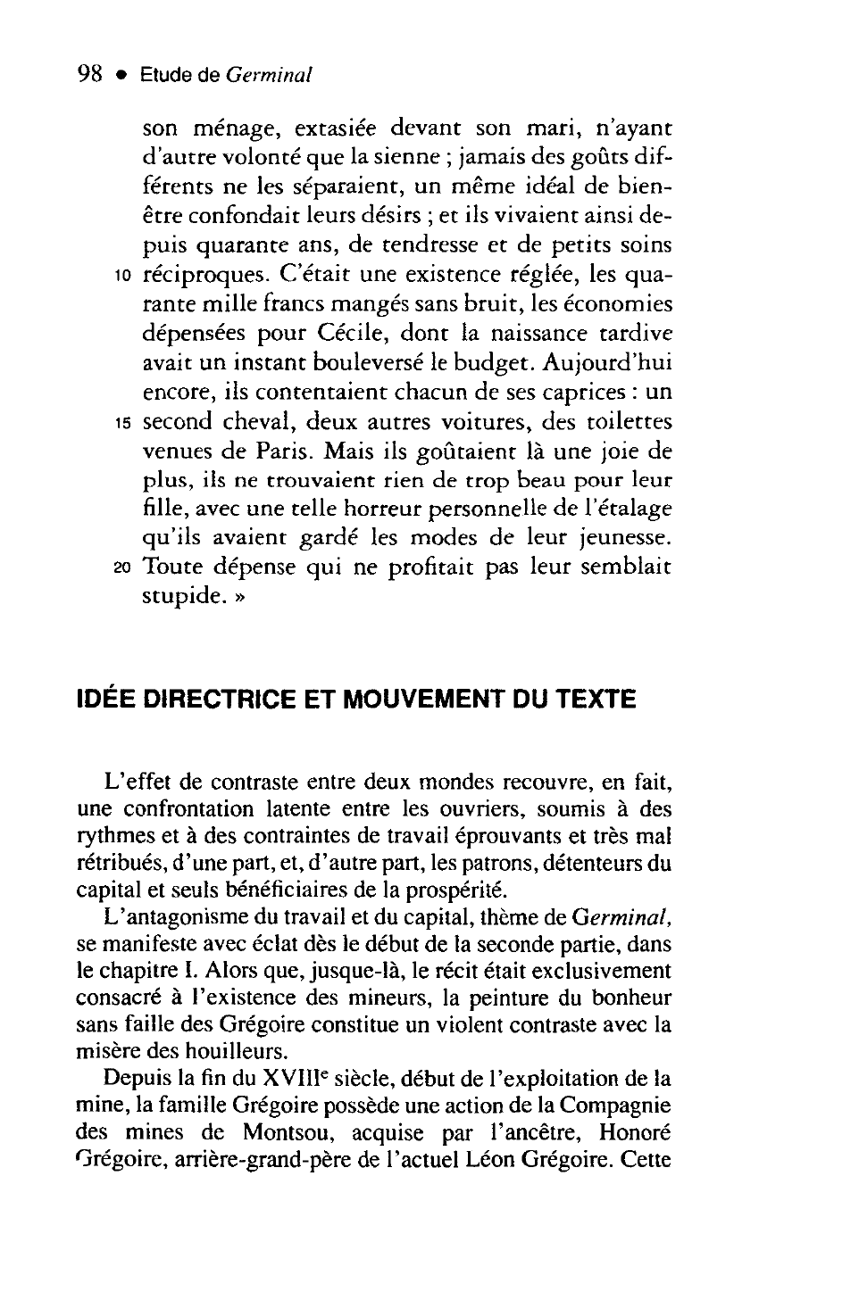 Prévisualisation du document Le bonheur bourgeois des Grégoire : Deuxième partie. chapitre 1 (Germinal de Zola)