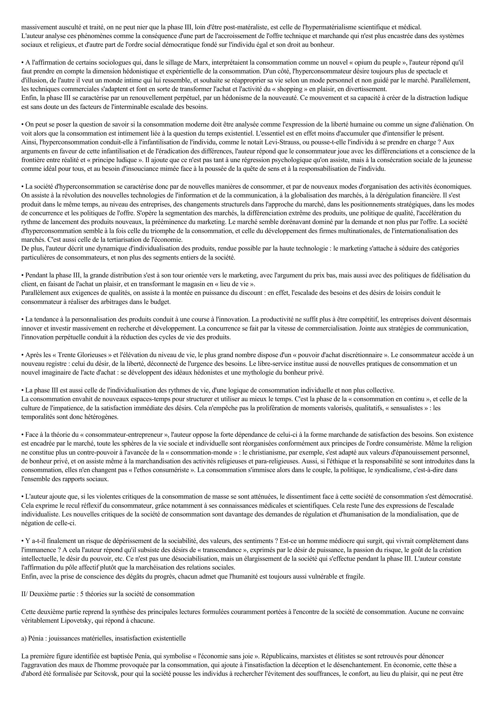 Prévisualisation du document Le Bonheur Paradoxal, Gilles Lipovetsky, 2006 (fiche de lecture)