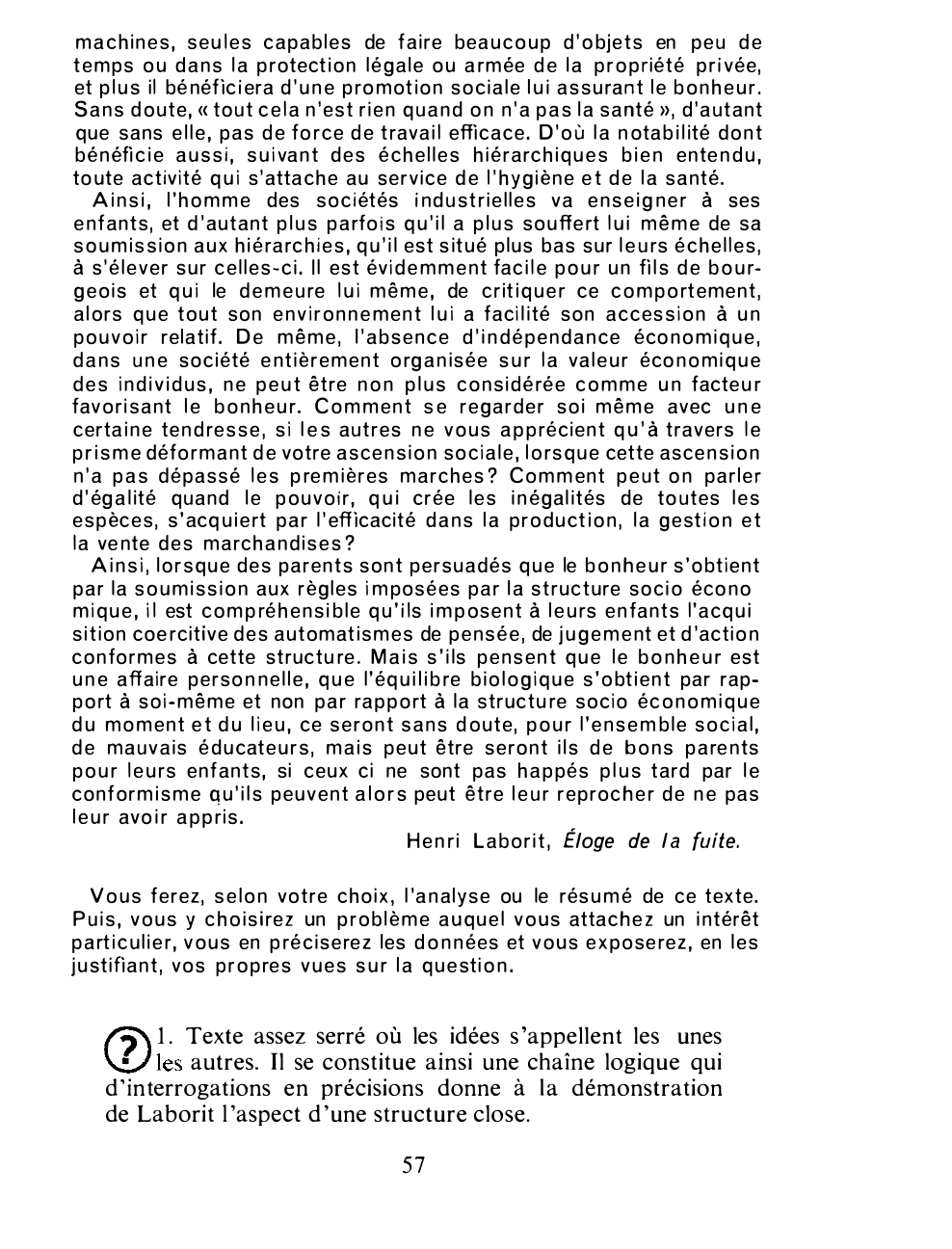 Prévisualisation du document Le bonheur réside-t-il dans un choix préétabli par les parents ou de 1 ’épanouissement libre de l’enfant ?