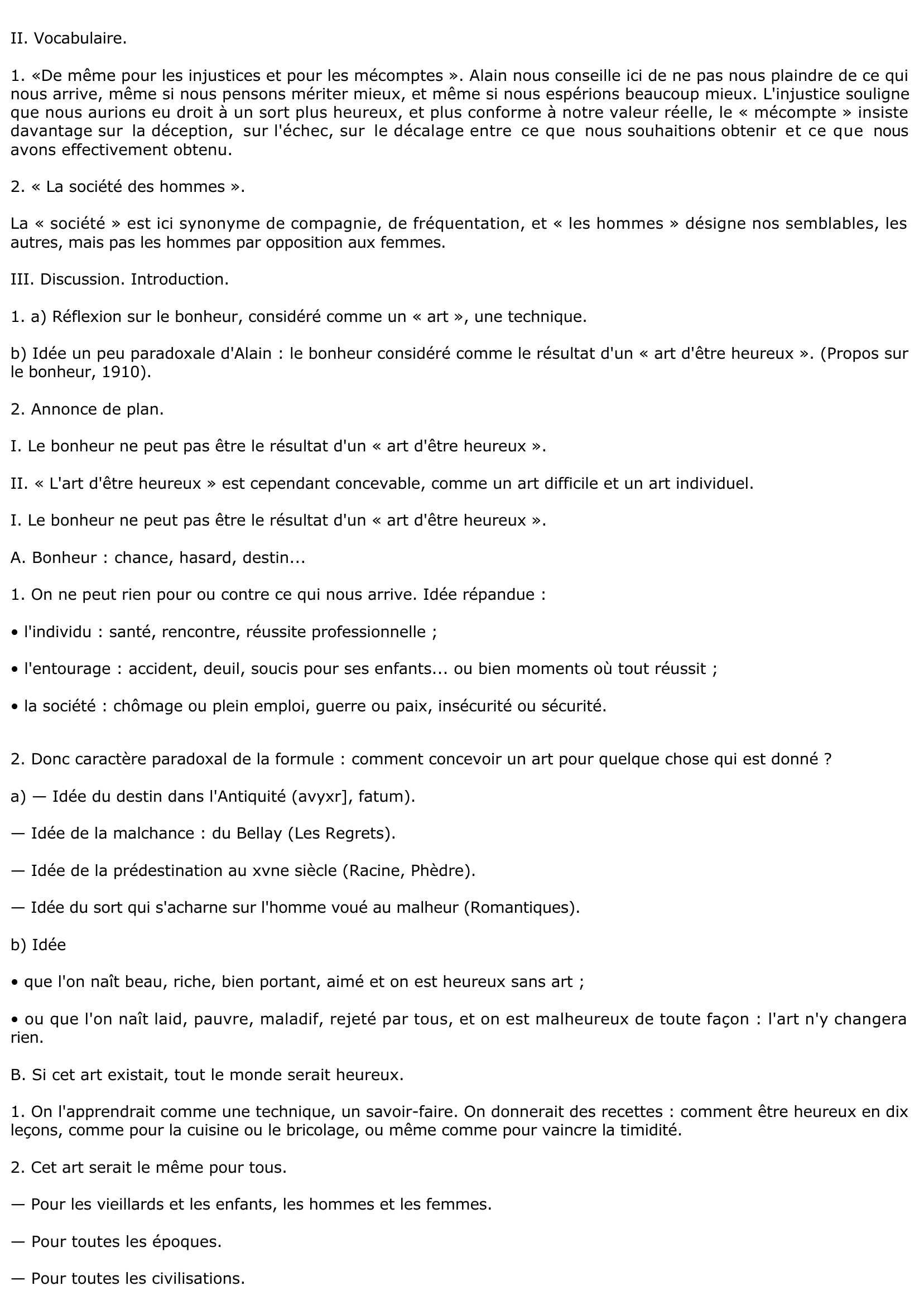 Prévisualisation du document Le bonheur selon Alain