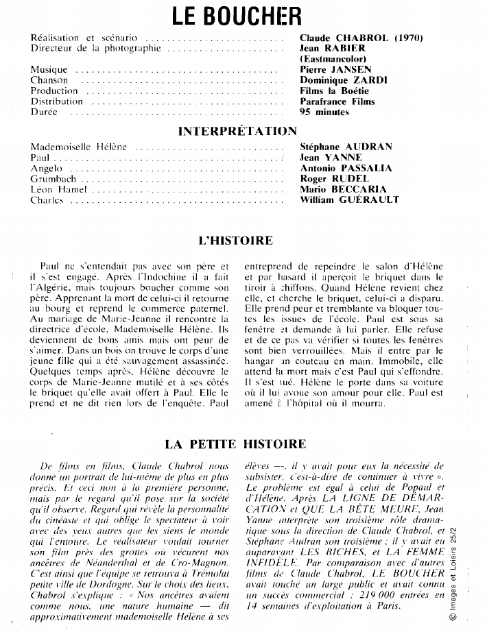 Prévisualisation du document LE BOUCHER