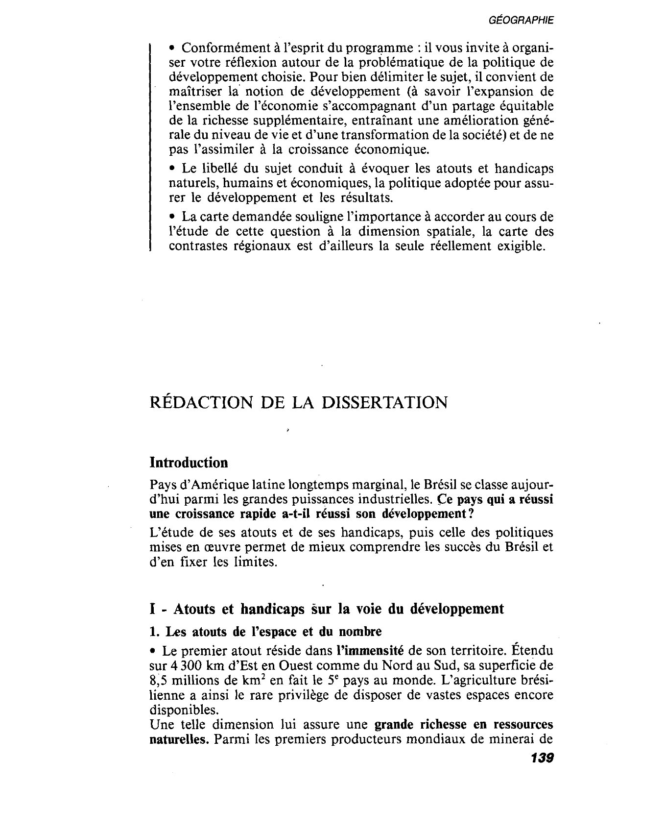 Prévisualisation du document Le Brésil face aux problèmes du développement