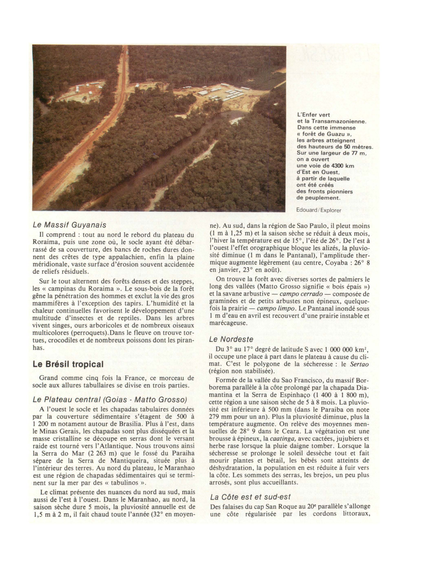 Prévisualisation du document LE BRÉSIL (géographie physique)