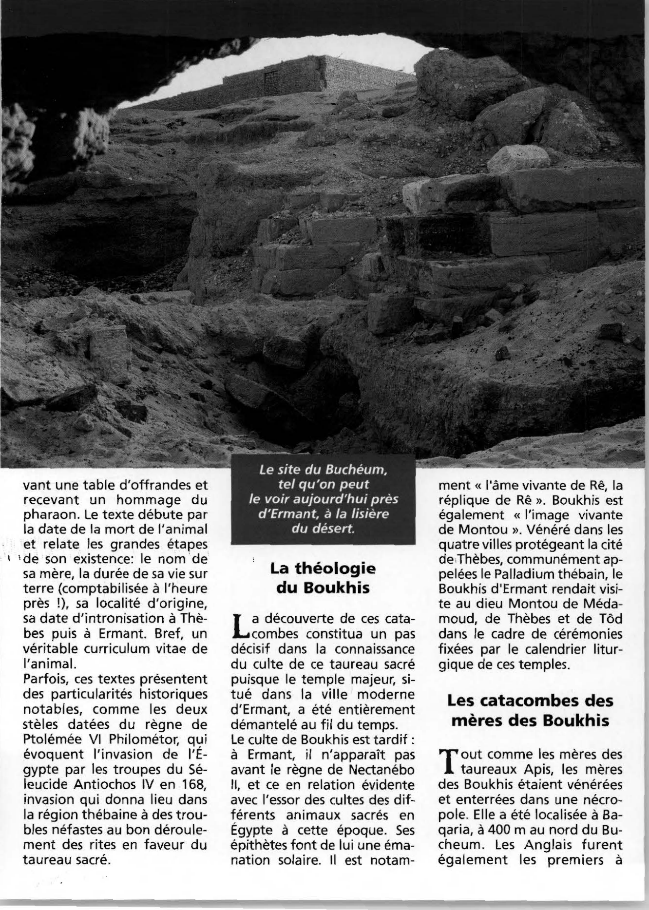 Prévisualisation du document Le Buchéum, catacombes des taureaux Boukhis