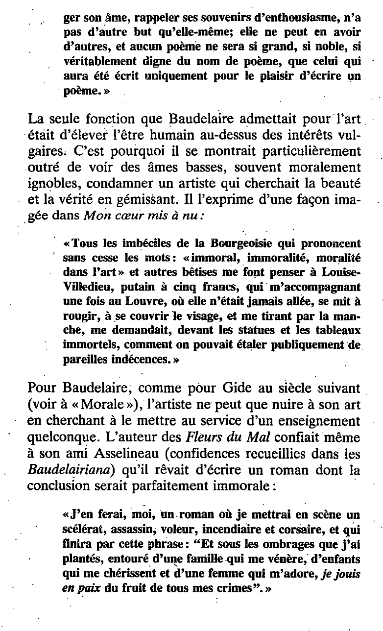 Prévisualisation du document Le but de la poésie d'après Baudelaire.