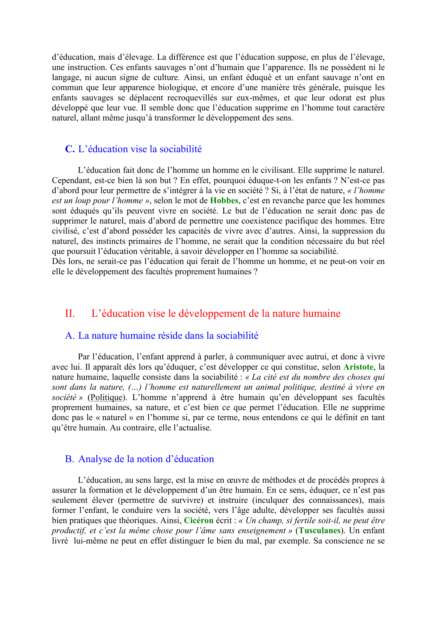 Prévisualisation du document Le but de l’éducation est-il de supprimer le naturel ?