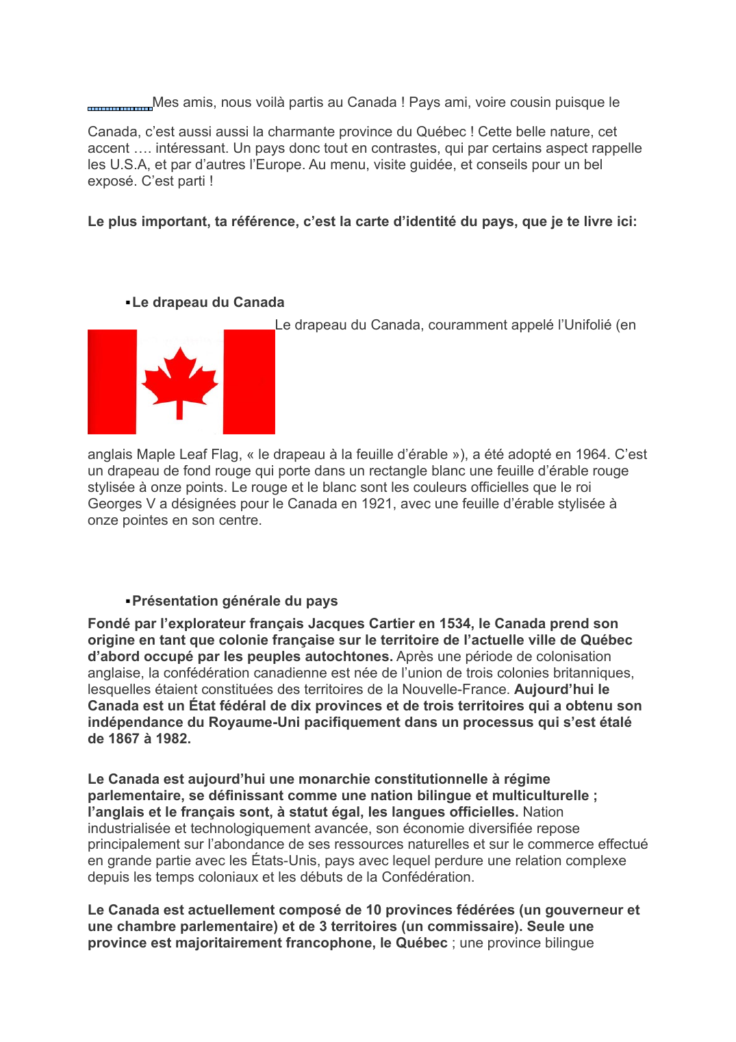 Prévisualisation du document le Canada