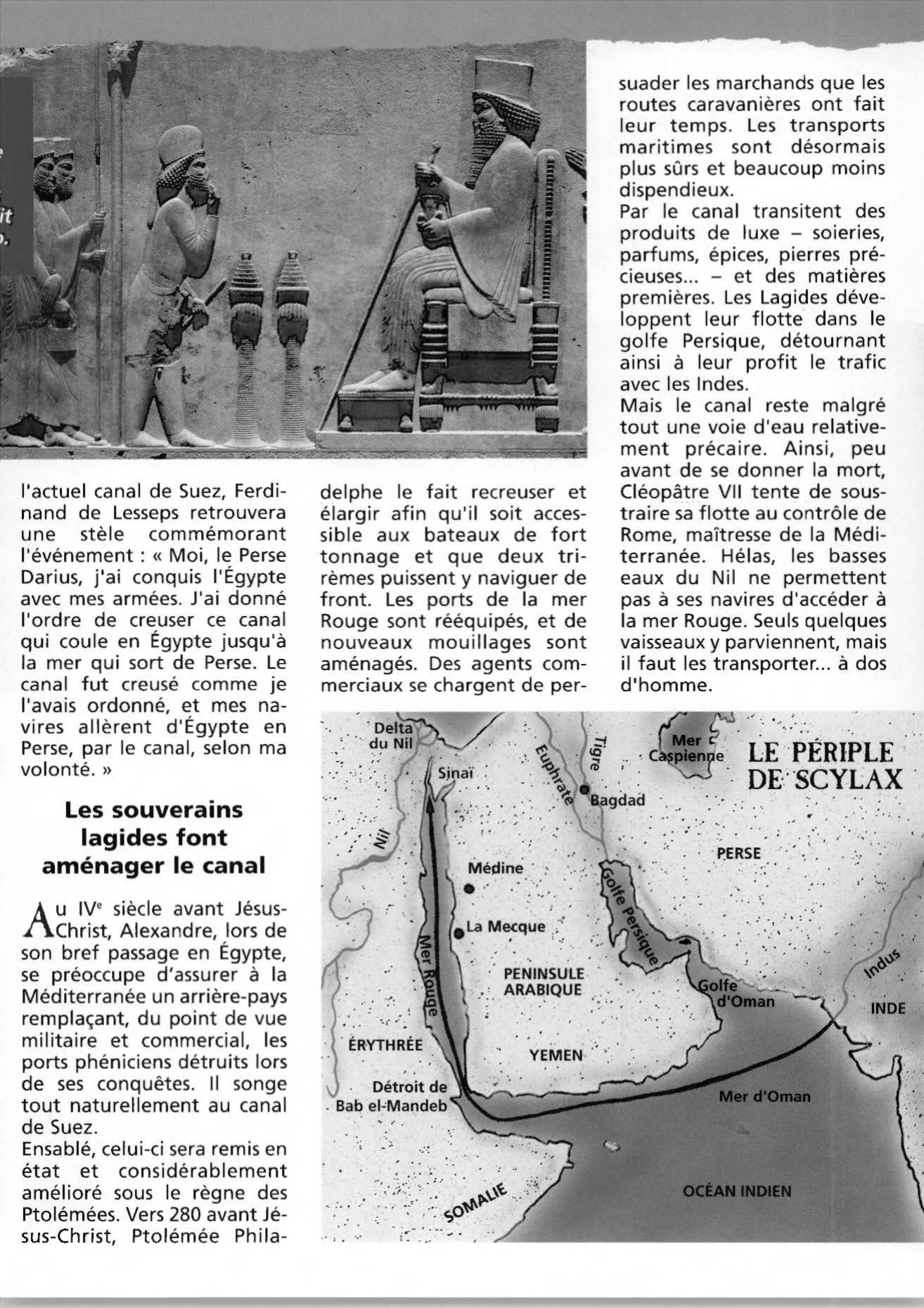 Prévisualisation du document Le canal de Suez :  un rêve antique
