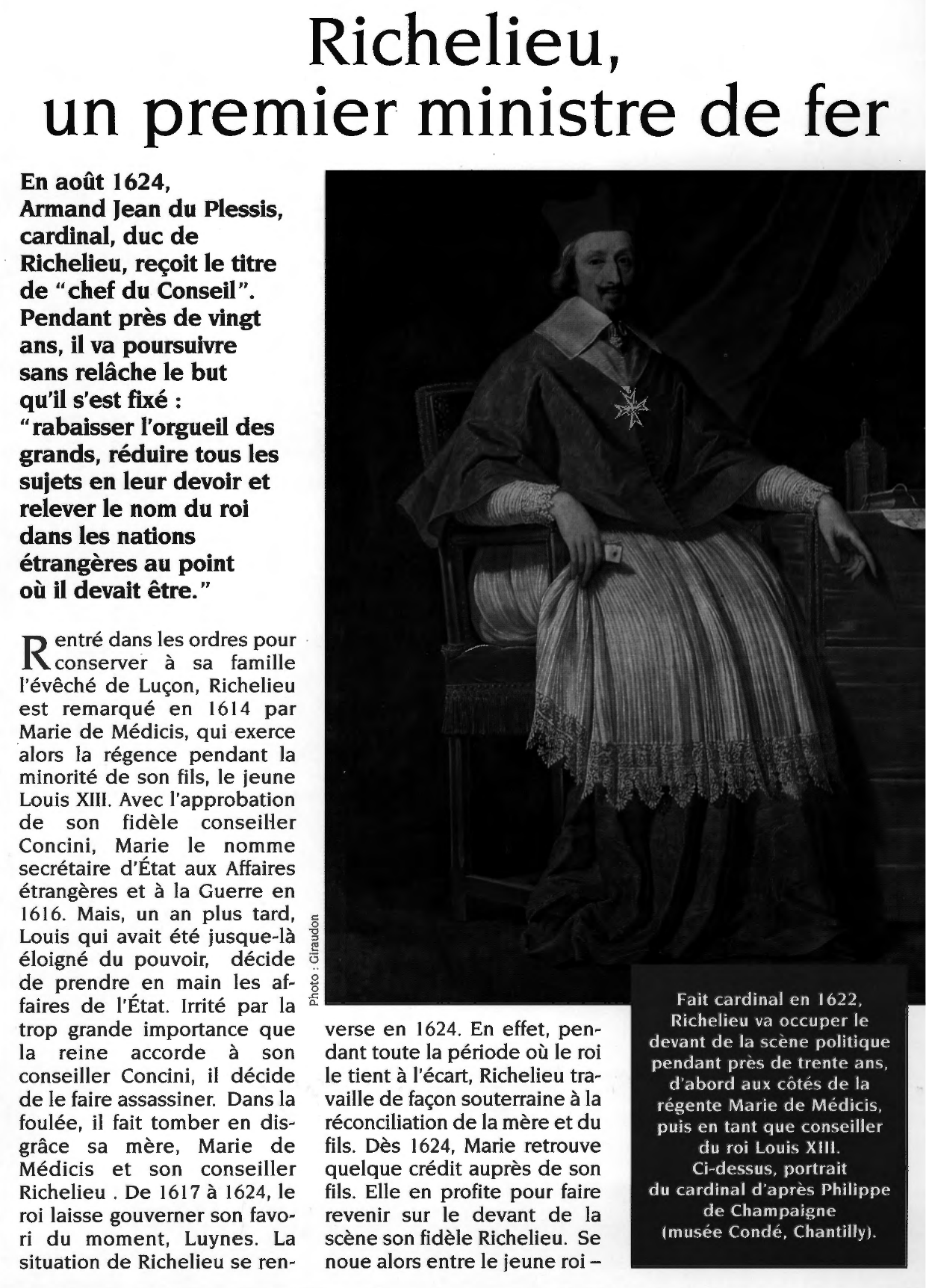 Prévisualisation du document Le cardinal de Richelieu