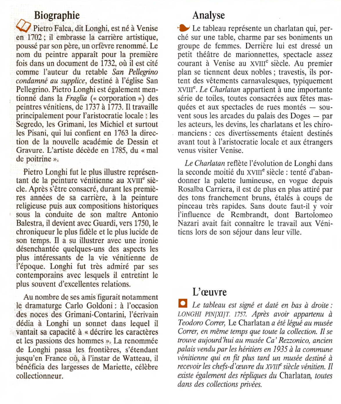 Prévisualisation du document LE CHARLATAN de Pietro Falca, dit Longhi