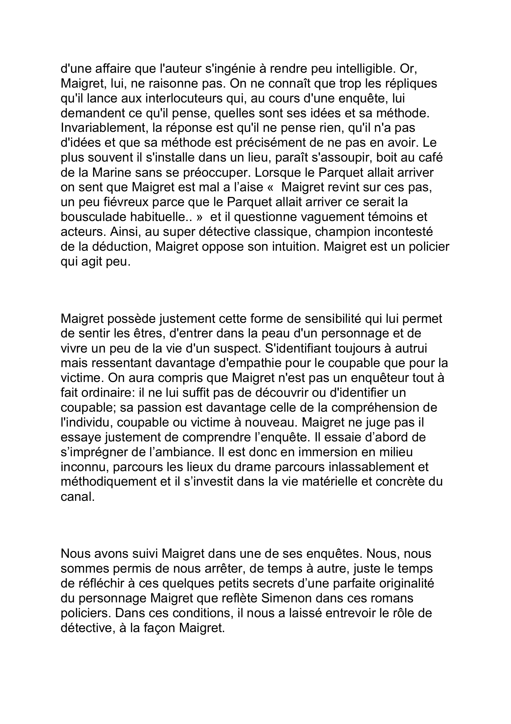 Prévisualisation du document Le Charretier de la Providence de Georges Simenon (fiche de lecture)