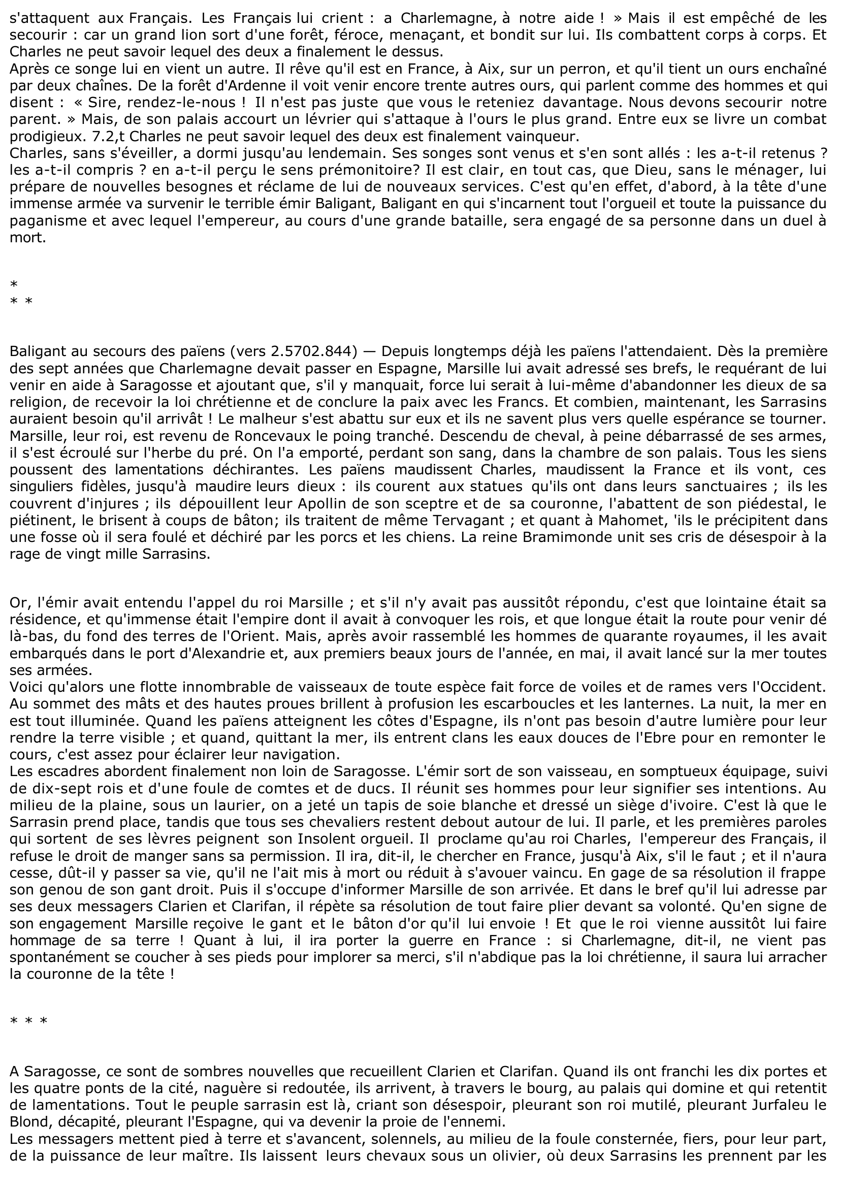Prévisualisation du document LE CHATIMENT DES PAIENS (vers 2397-3674)- LA CHANSON DE ROLAND