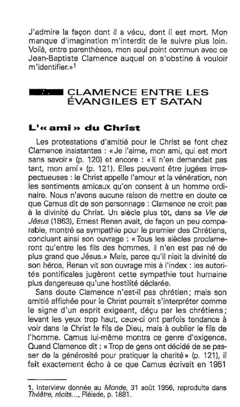 Prévisualisation du document Le christianisme dans la Chute de Camus