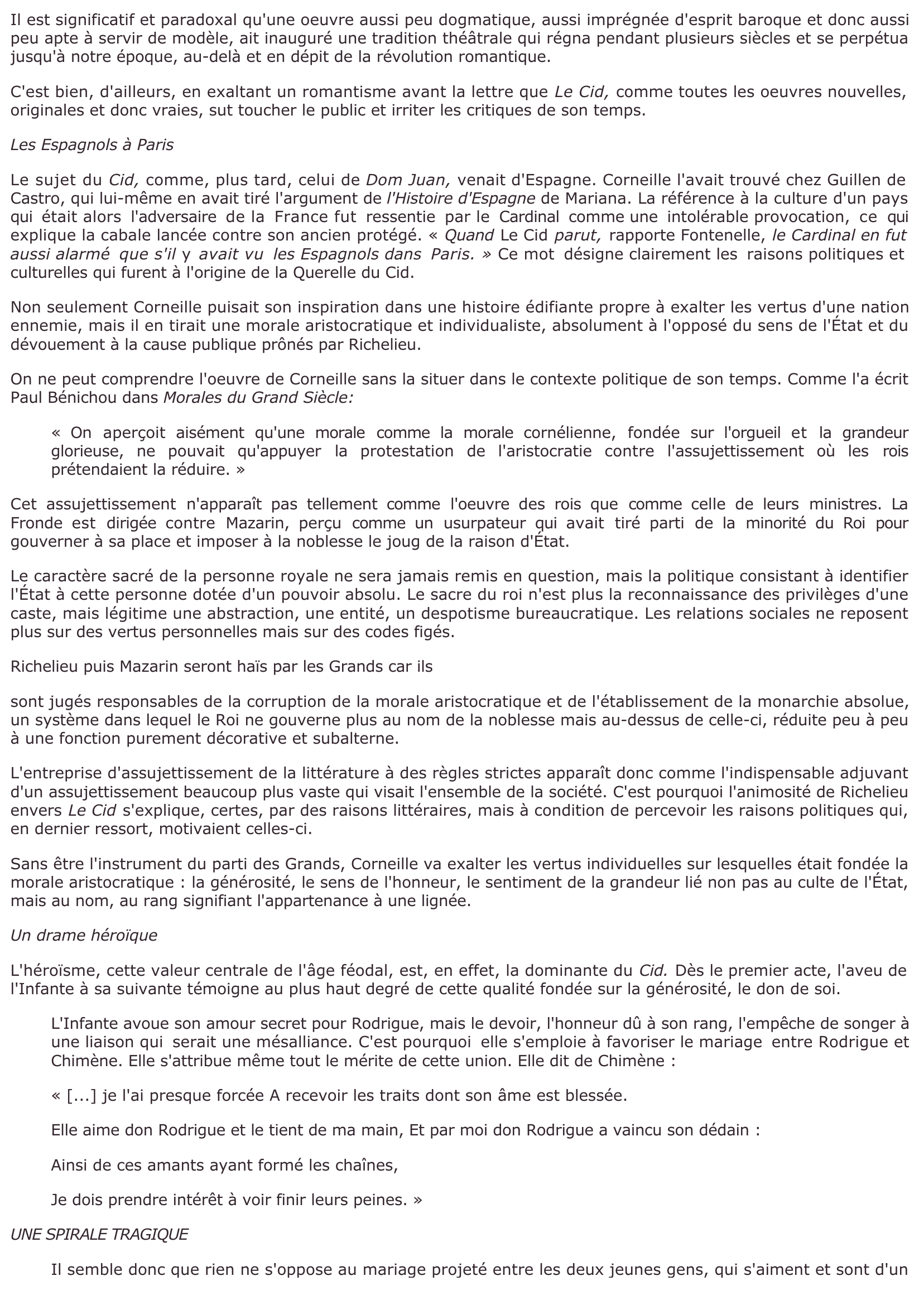 Prévisualisation du document Le Cid - Pierre Corneille