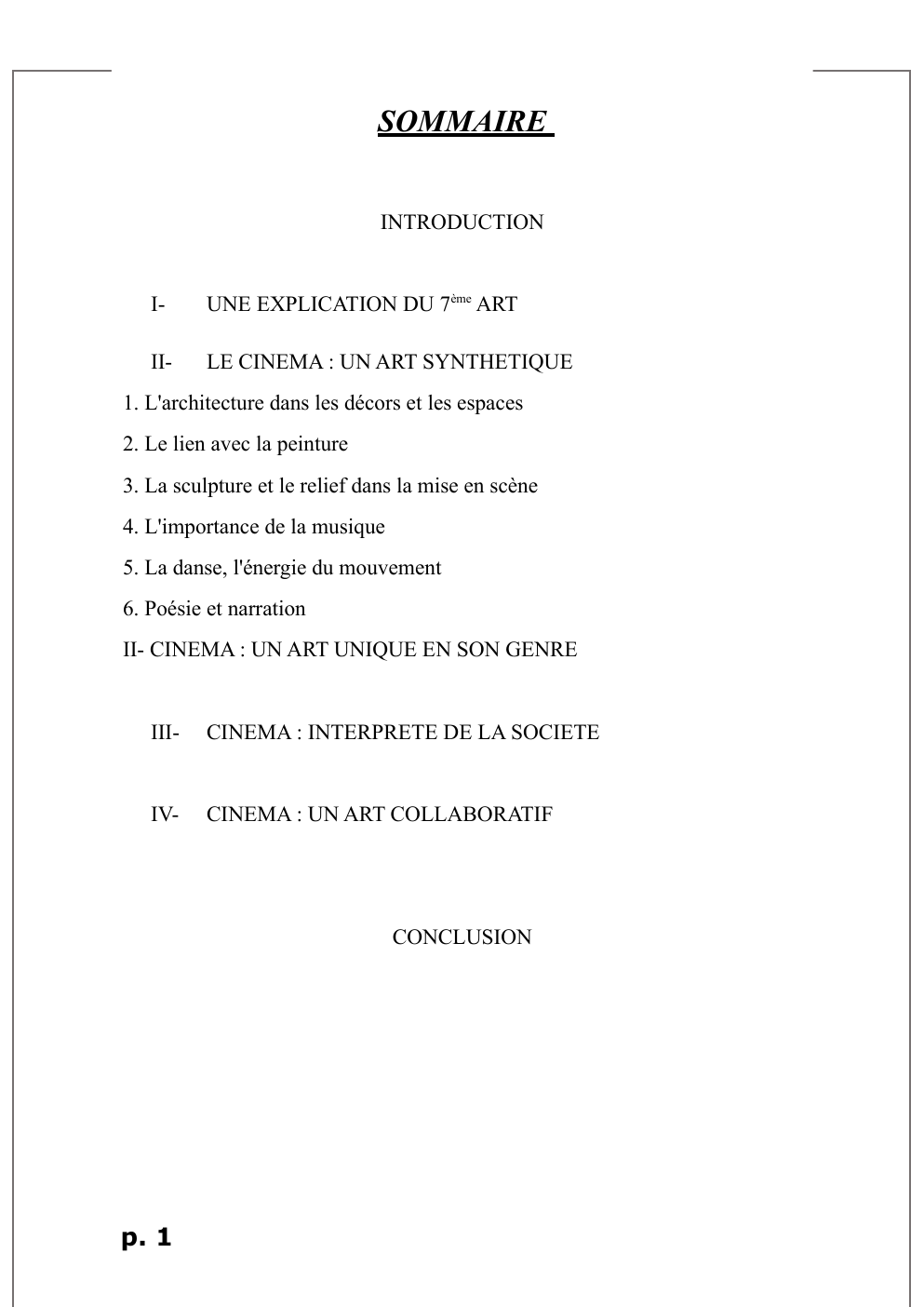 Prévisualisation du document LE CIMEMA