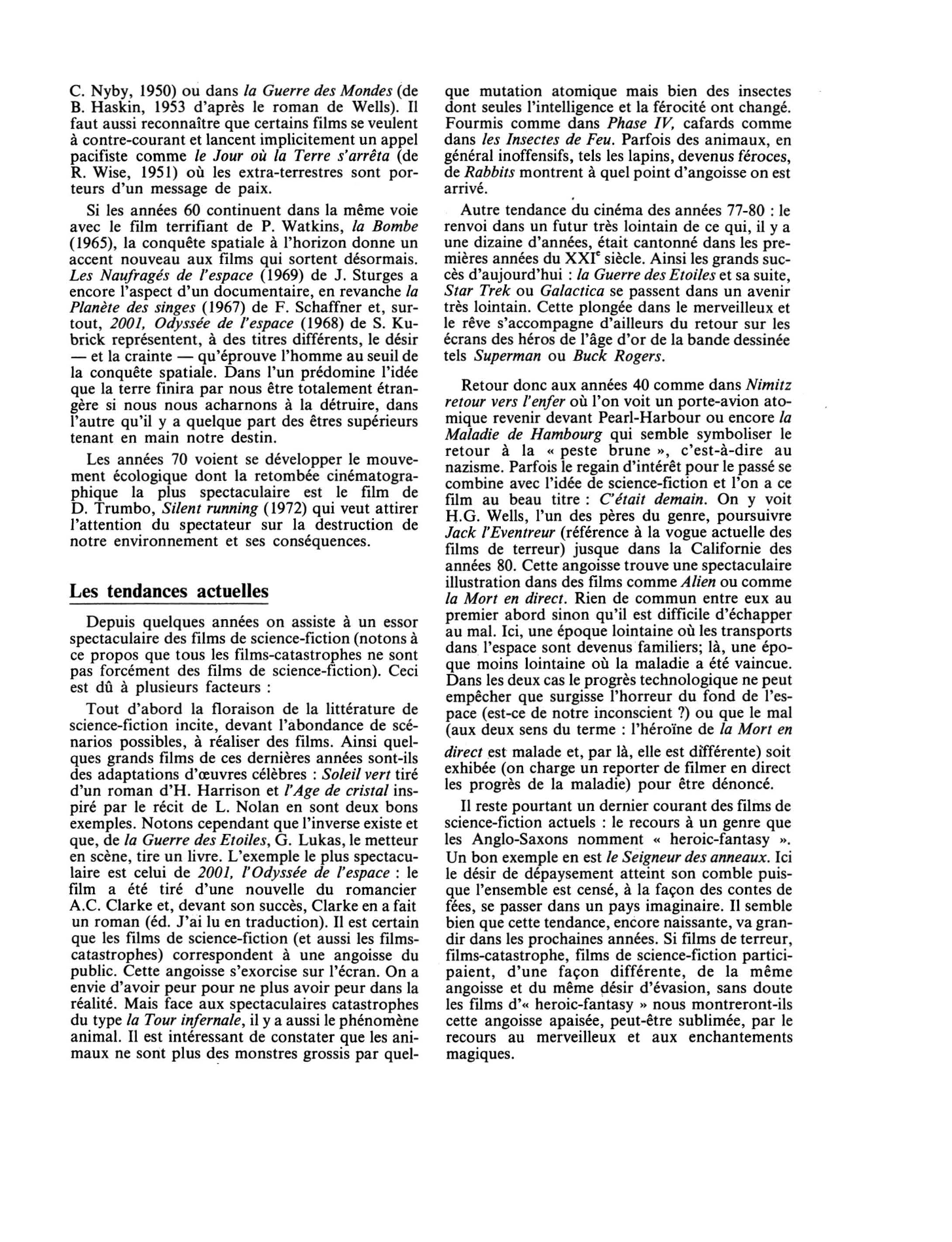 Prévisualisation du document LE CINÉMA DE SCIENCE-FICTION