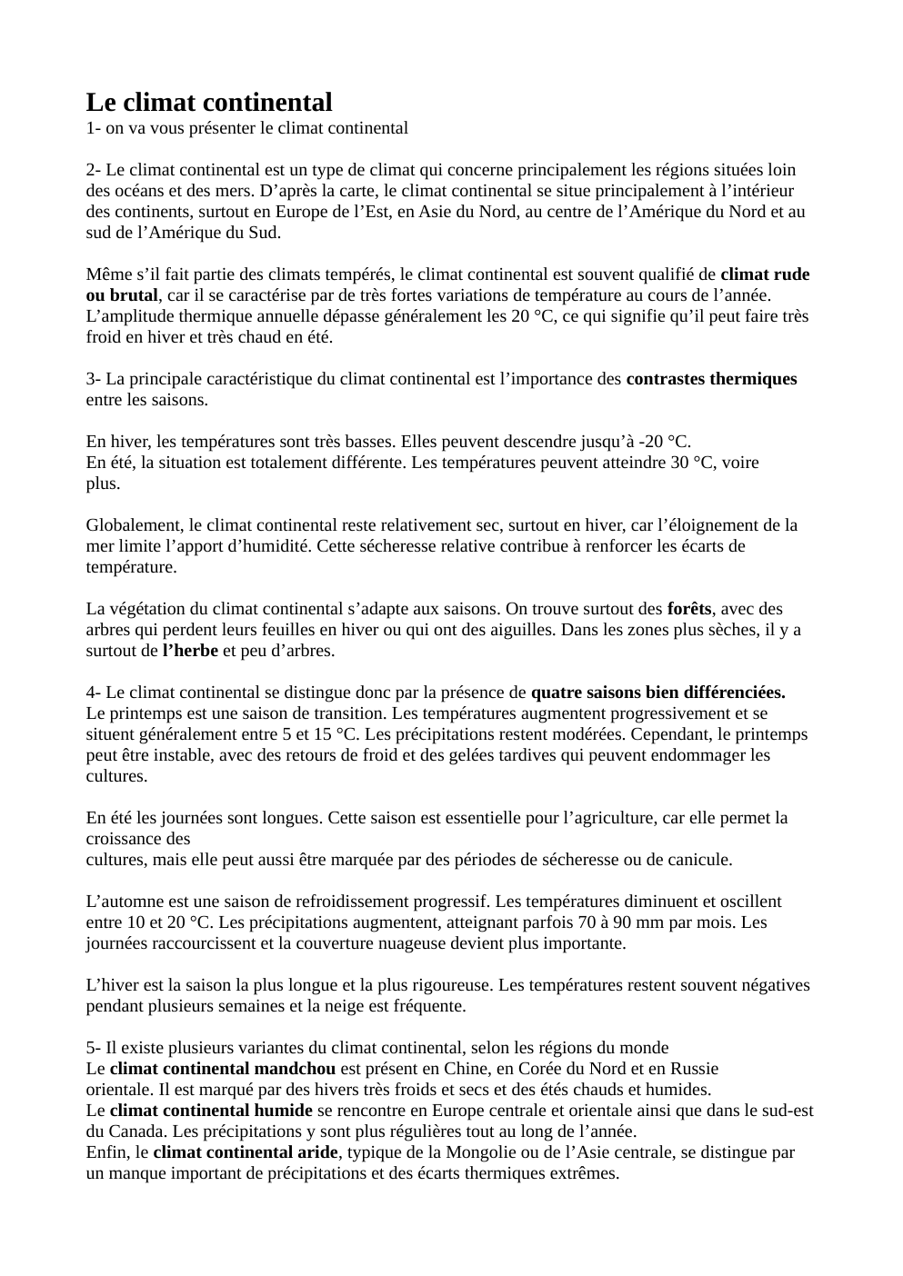 Prévisualisation du document Le climat continental (2)