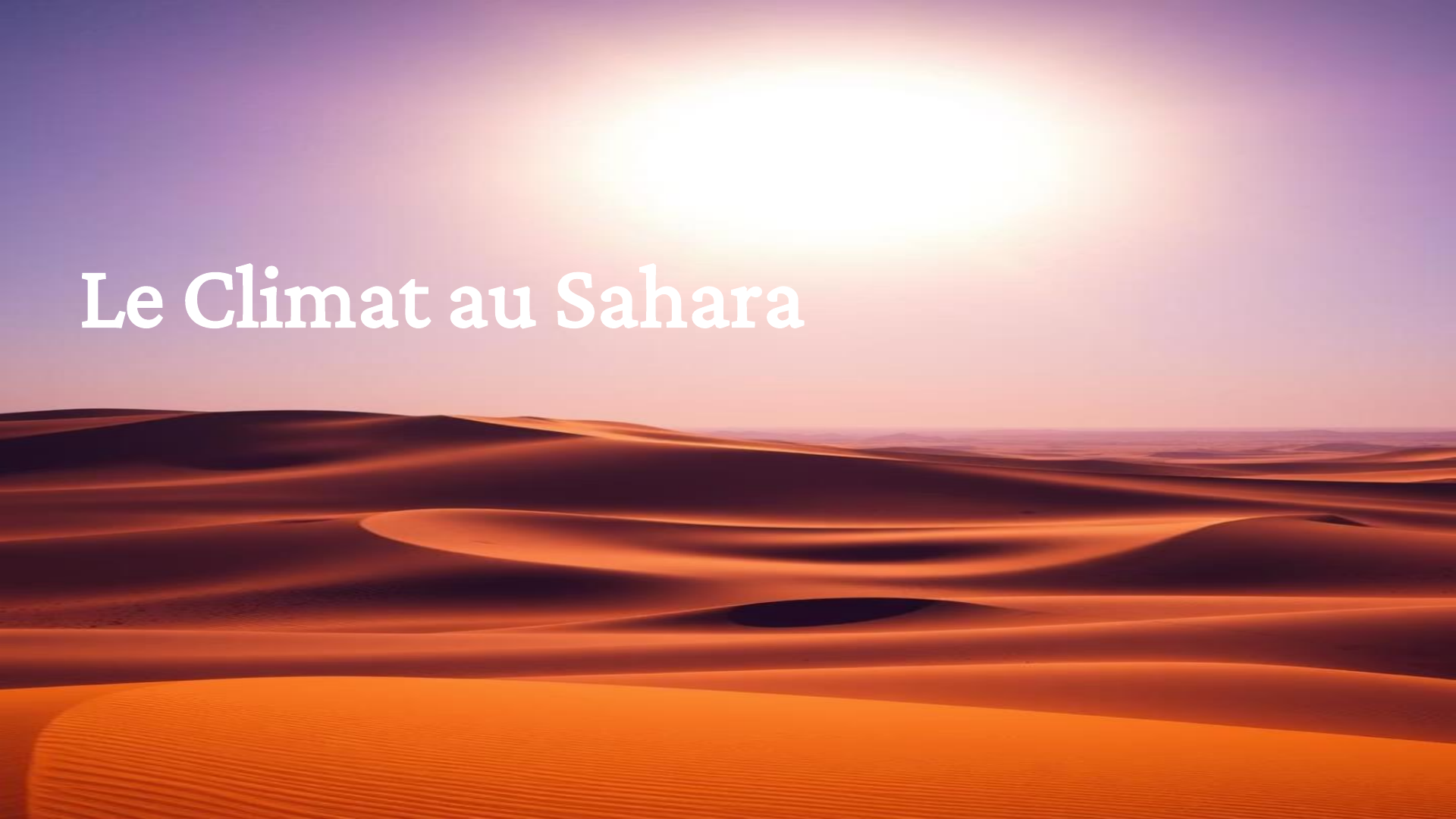Prévisualisation du document le climat du sahara