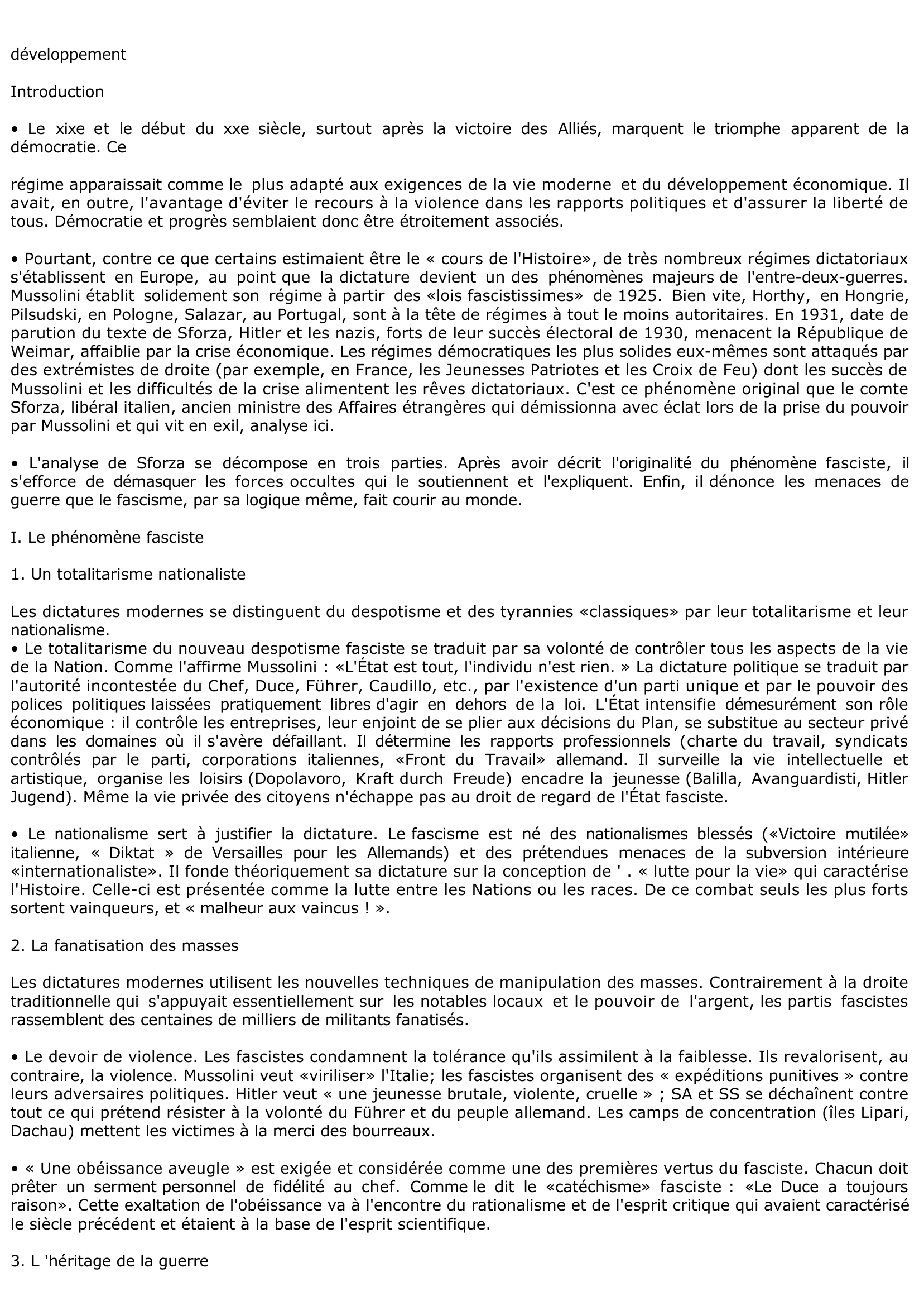 Prévisualisation du document Le comte Sforza, libéral italien, écrit en 1931 (Document et analyse)