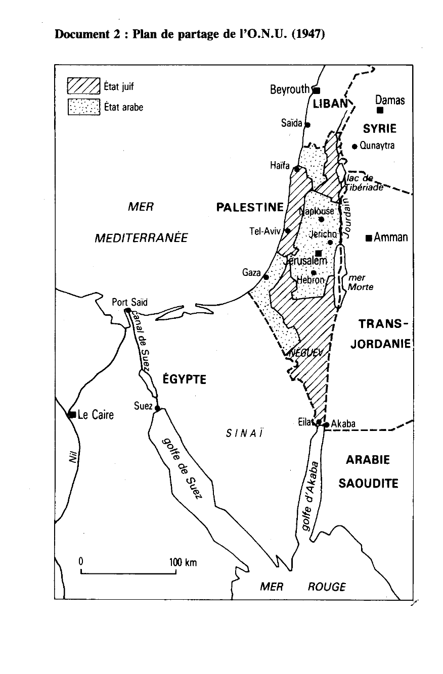 Prévisualisation du document Le conflit israélo-arabe de 1947 à 1973 (histoire)