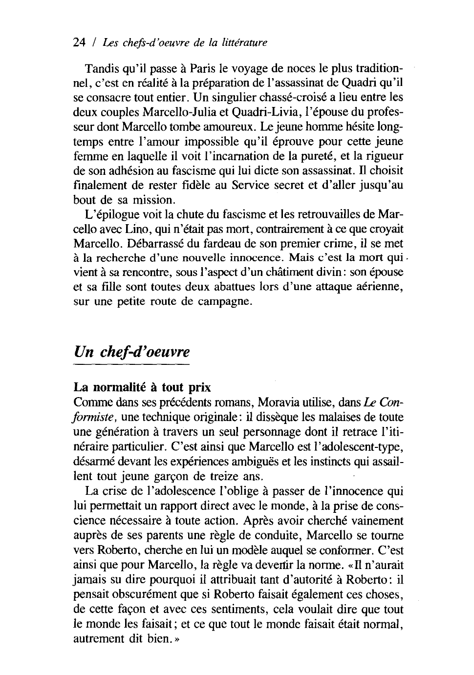 Prévisualisation du document Le Conformiste 1951 Alberto Moravia (1907)