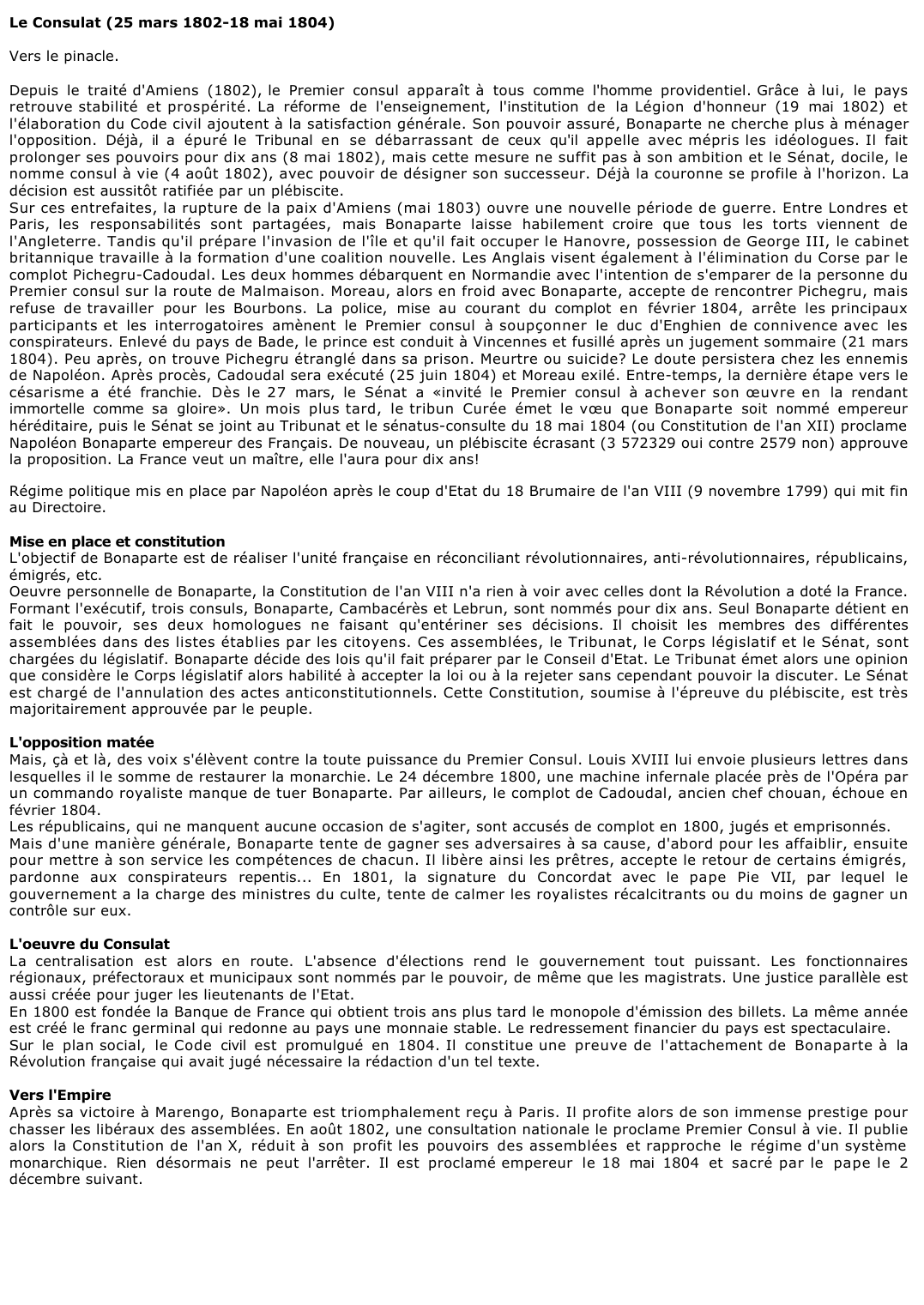 Prévisualisation du document Le Consulat