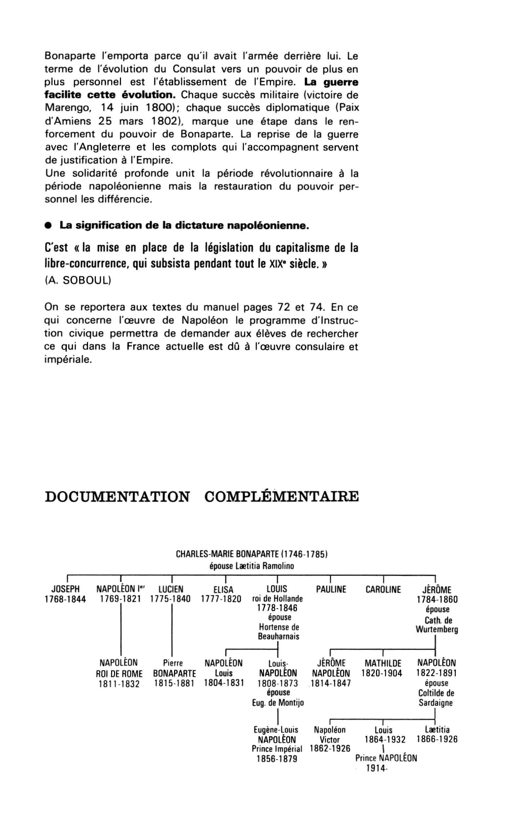 Prévisualisation du document LE CONSULAT ET L'EMPIRE (cours d'histoire)