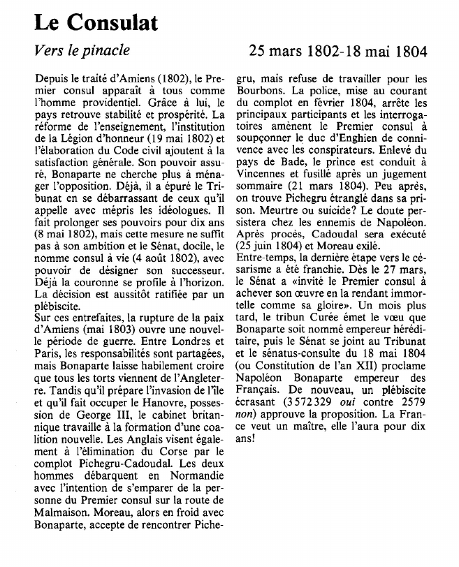 Prévisualisation du document Le ConsulatVers le pinacle.