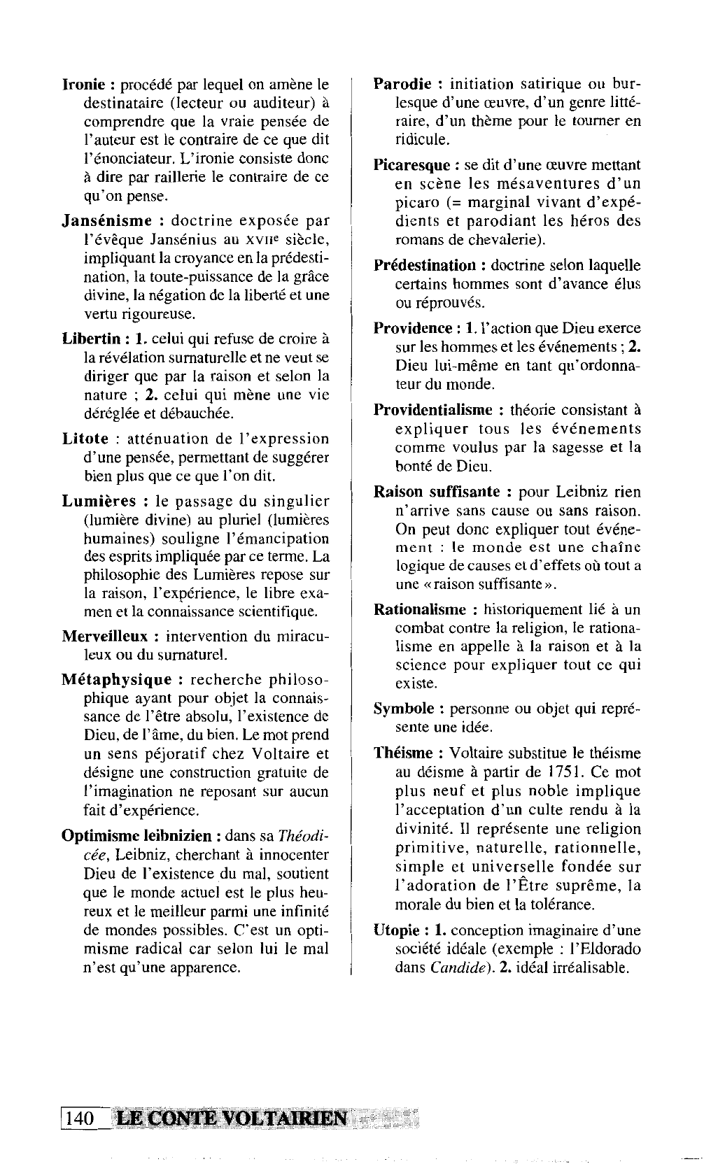 Prévisualisation du document LE CONTE VOLTAIRIEN LEXIQUE