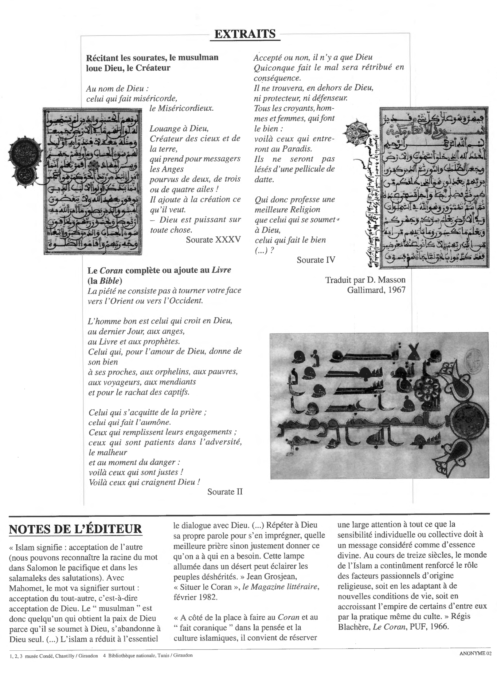 Prévisualisation du document Le Coran