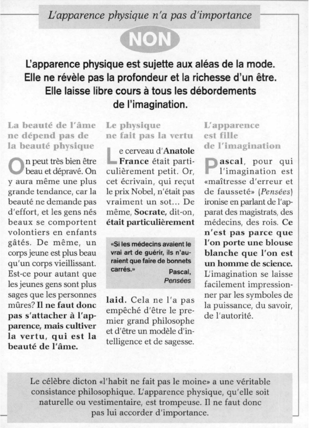 Prévisualisation du document Le corps est-il le reflet de l'âme ?