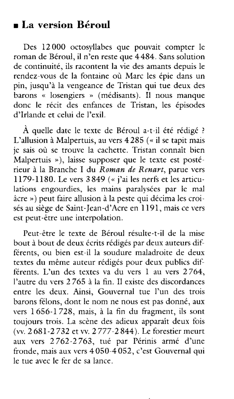 Prévisualisation du document LE CORPUS de Tristan et d'Iseut