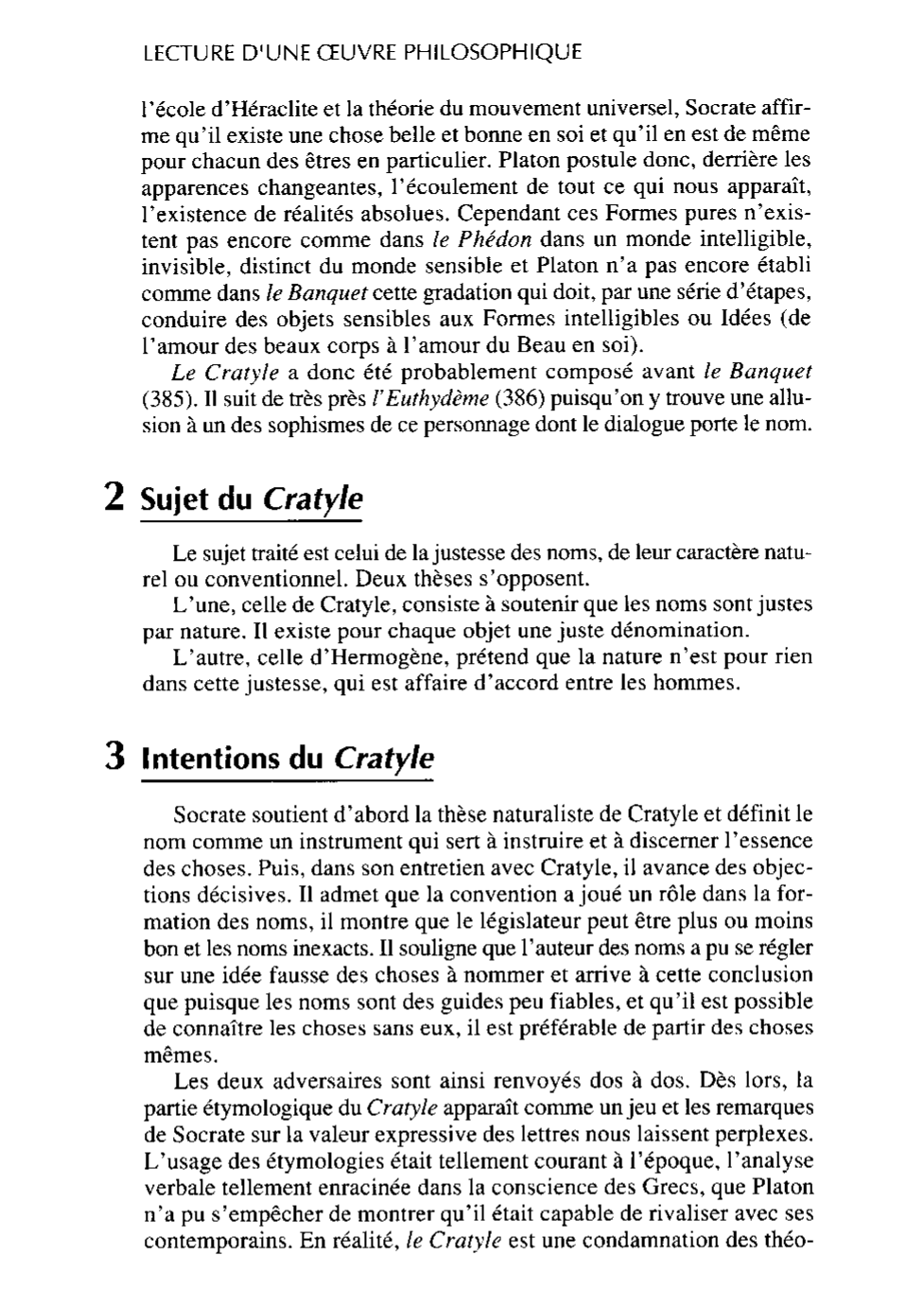 Prévisualisation du document Le Cratyle de Platon (résumé et analyse)