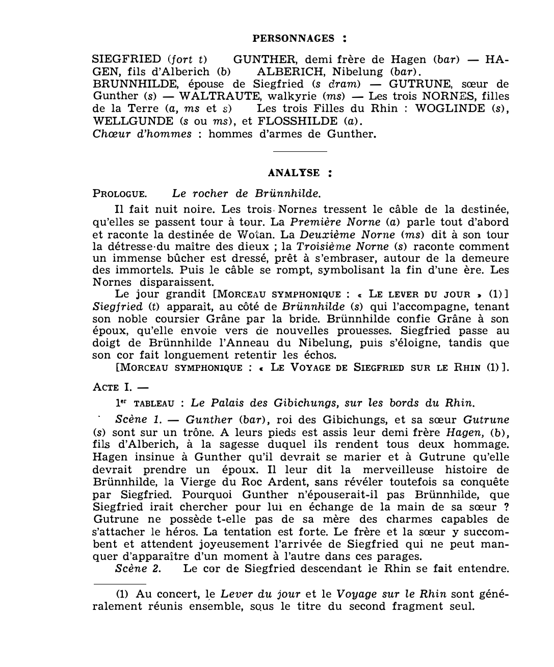 Prévisualisation du document LE CREPUSCULE DES DIEUX, de Richard Wagner (résumé & analyse)