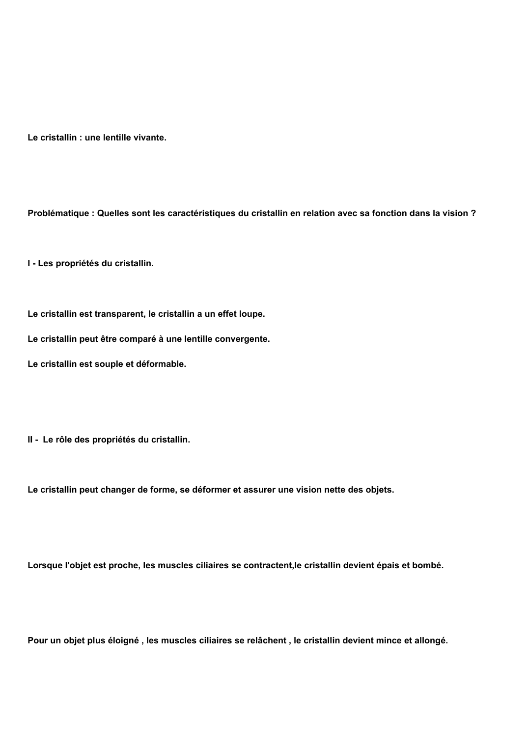 Prévisualisation du document Le cristallin