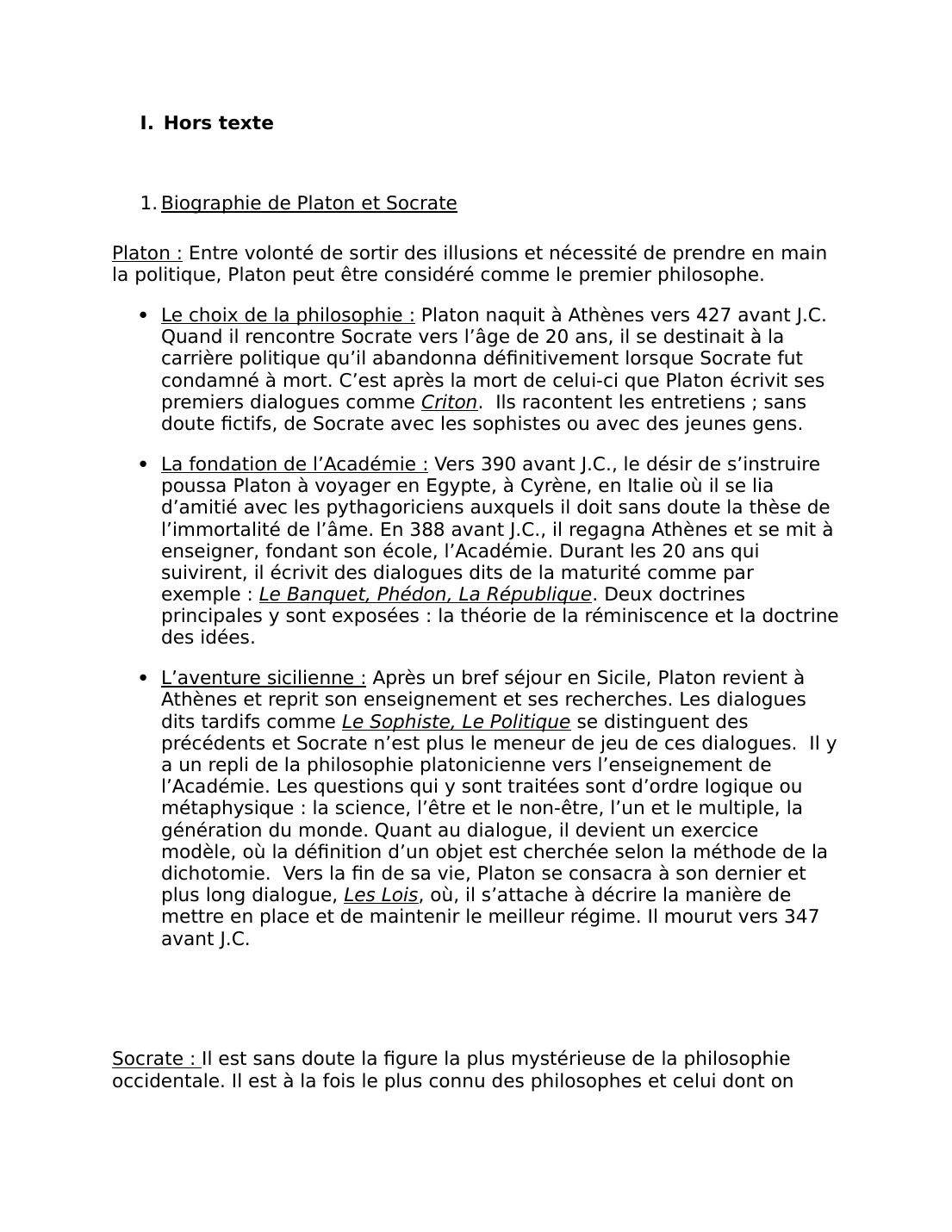 Prévisualisation du document Le Criton