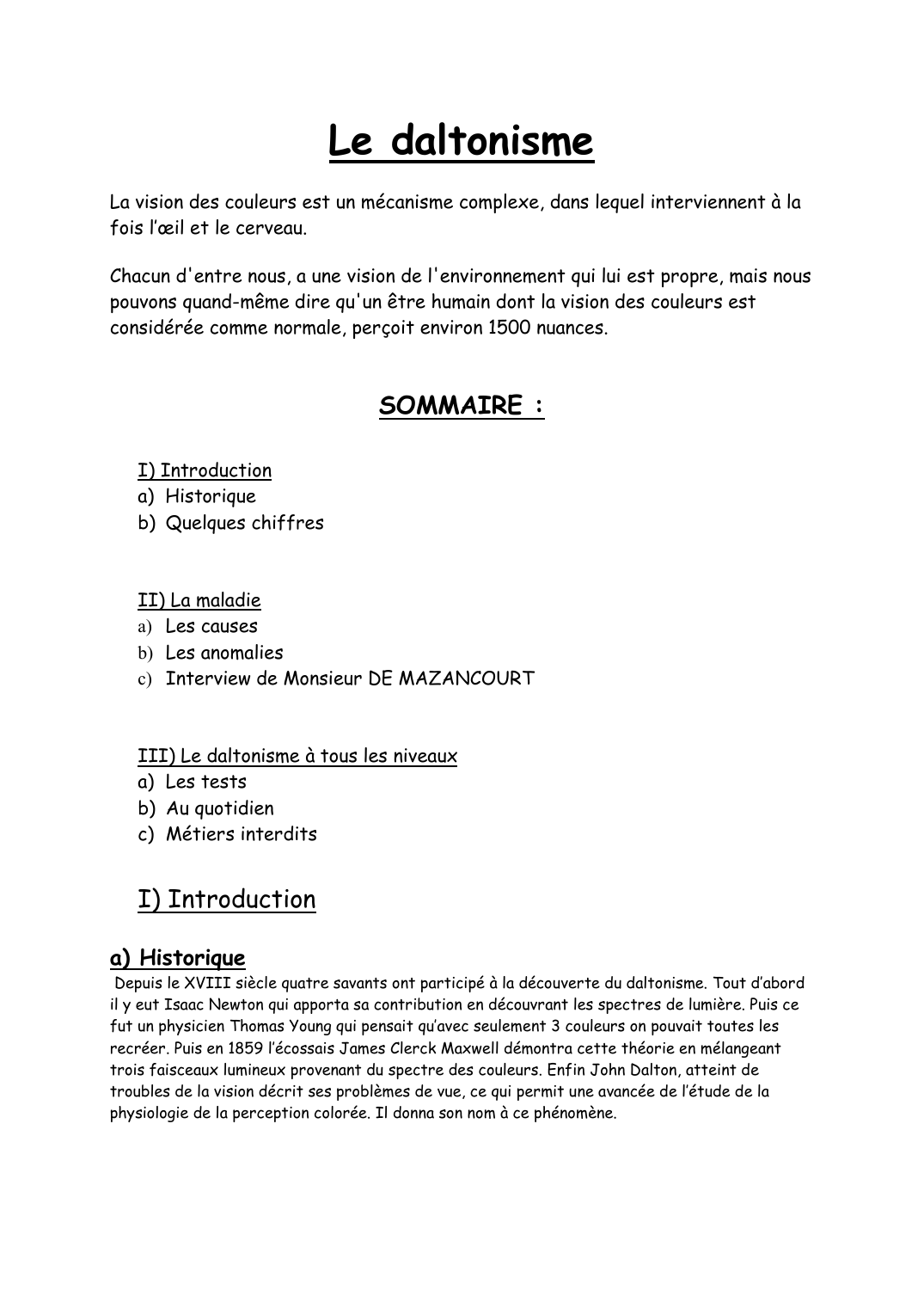 Prévisualisation du document Le daltonisme