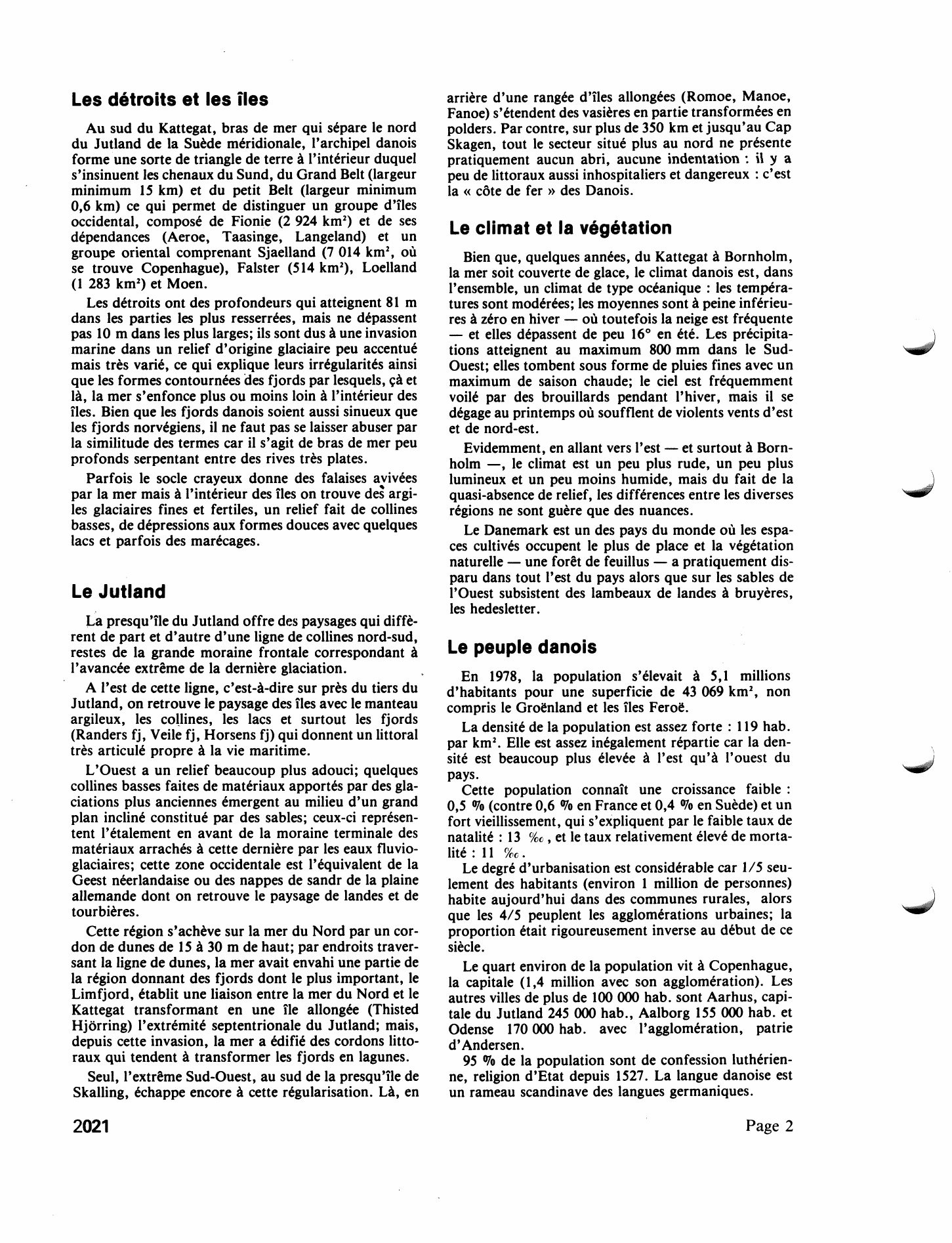 Prévisualisation du document LE DANEMARK dans les années 1970 (géographie)