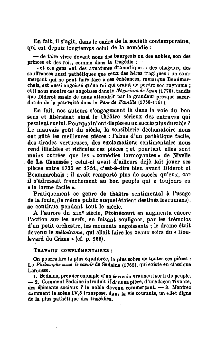 Prévisualisation du document LE DÉCLIN DE LA TRAGÉDIE AU XVIIIe SIÈCLE