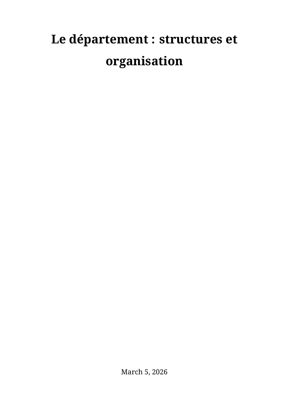 Prévisualisation du document Le departement