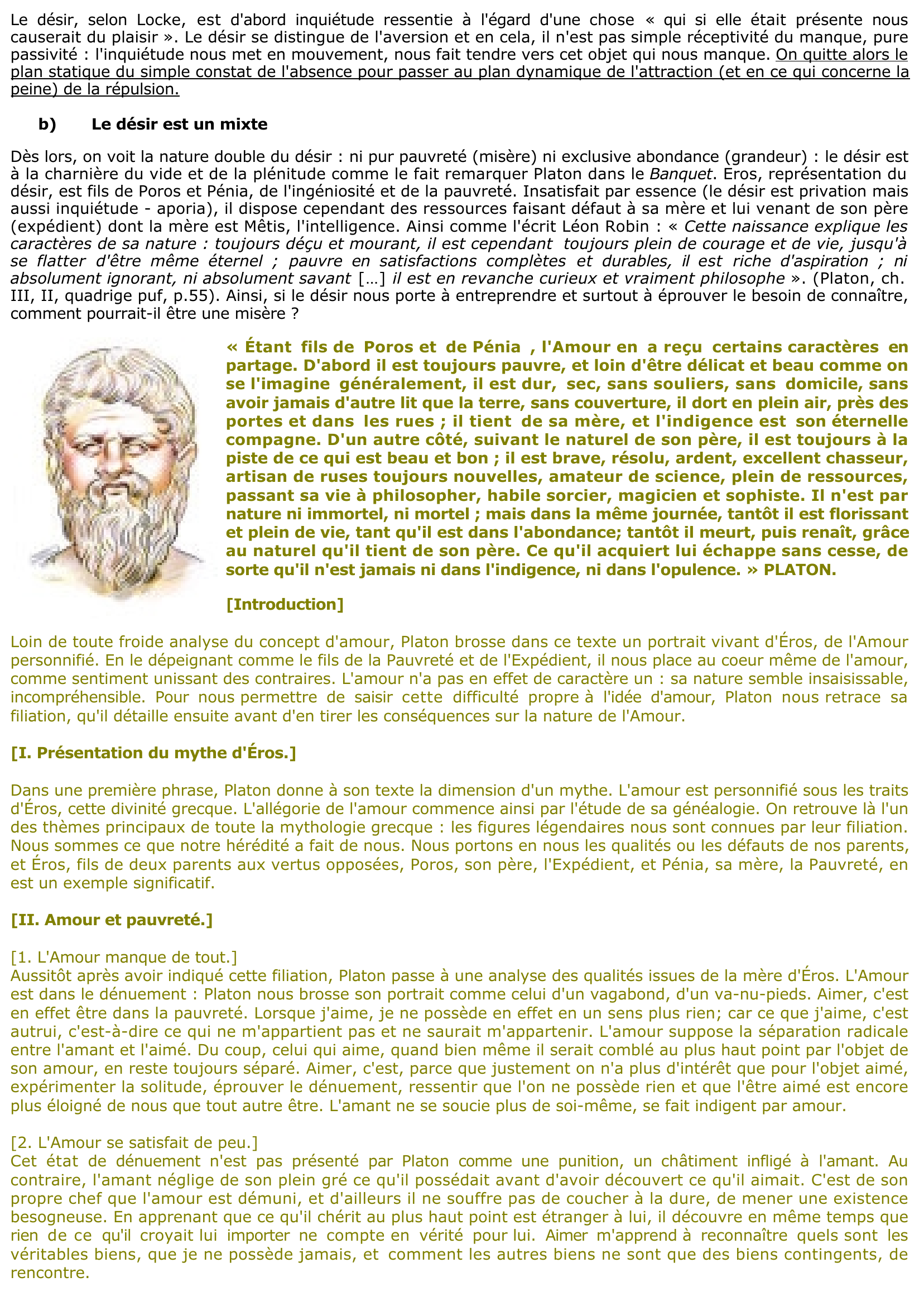 Prévisualisation du document Le désir est-il une misère pour l'homme  ?