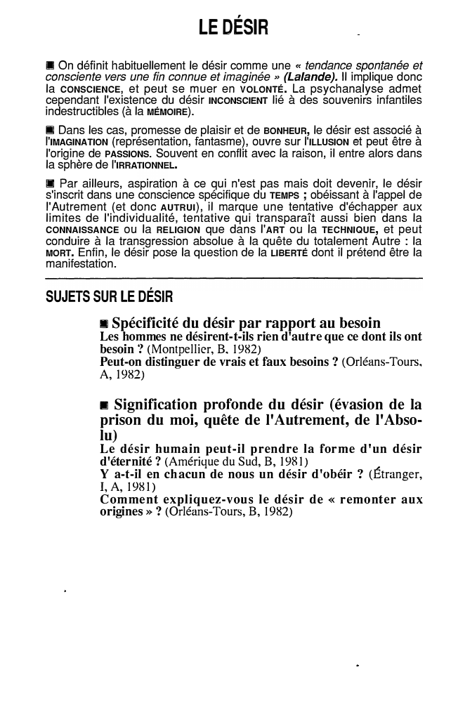 Prévisualisation du document LE DÉSIR (résumé)