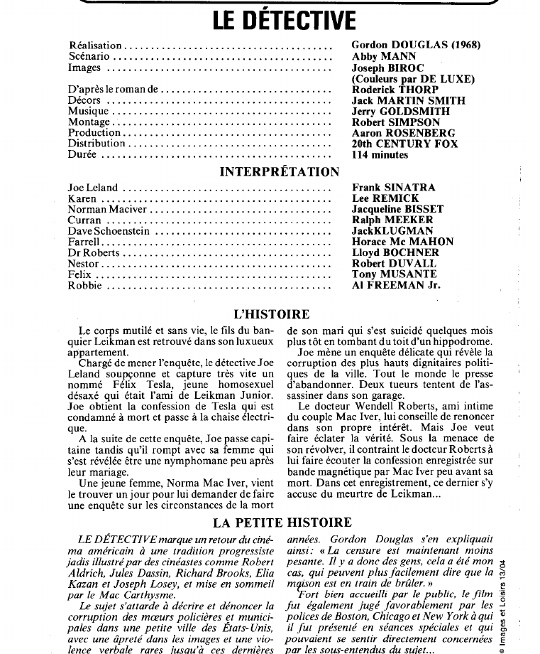 Prévisualisation du document LE DÉTECTIVE