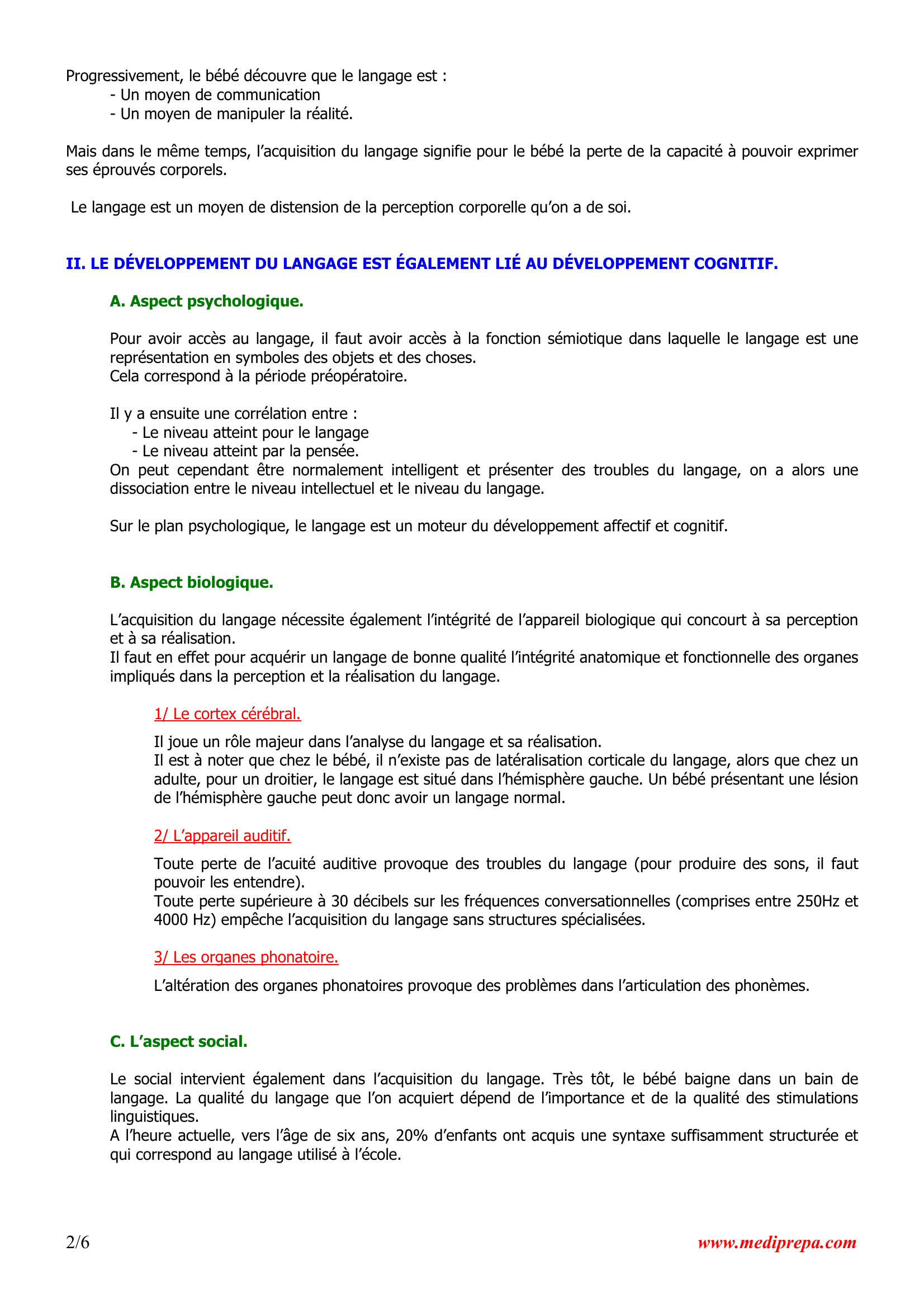 Prévisualisation du document LE DÉVELOPPEMENT DU  LANGAGE